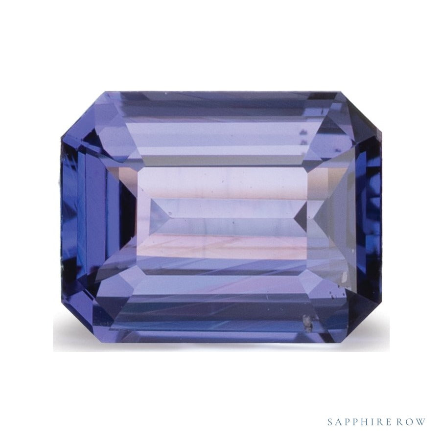 2.12 ct natural purple sapphire from Sri Lanka, emerald cut | Sapphire Row · cut6