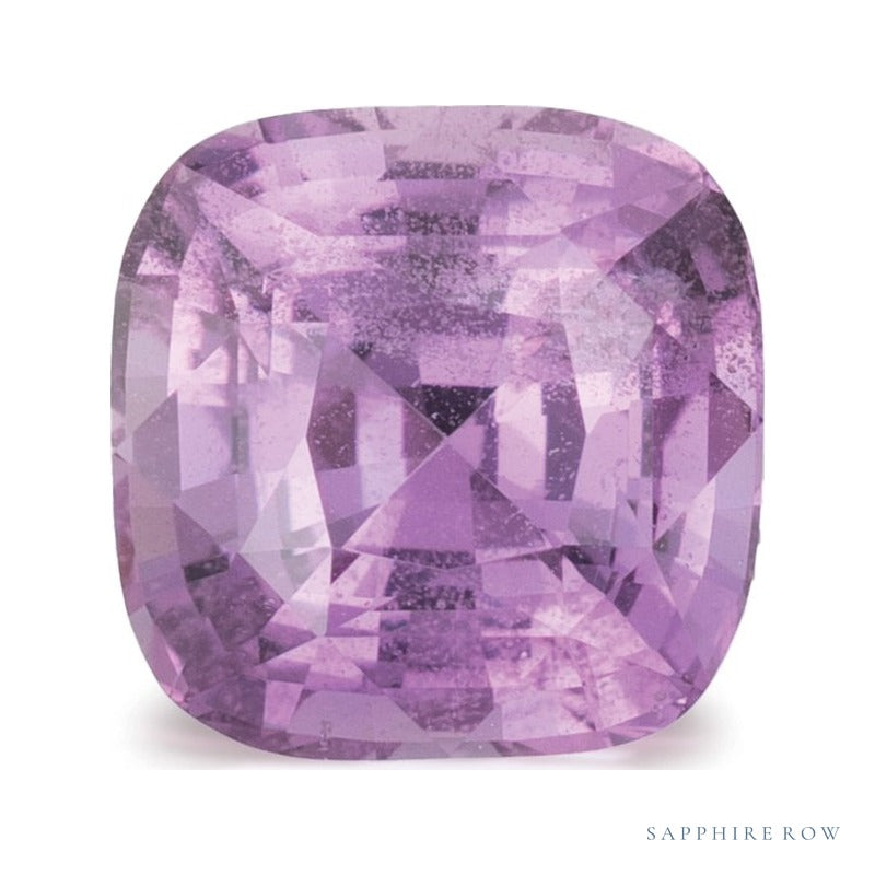 2.08 ct natural purple sapphire from Madagascar, cushion cut | Sapphire Row · cut7