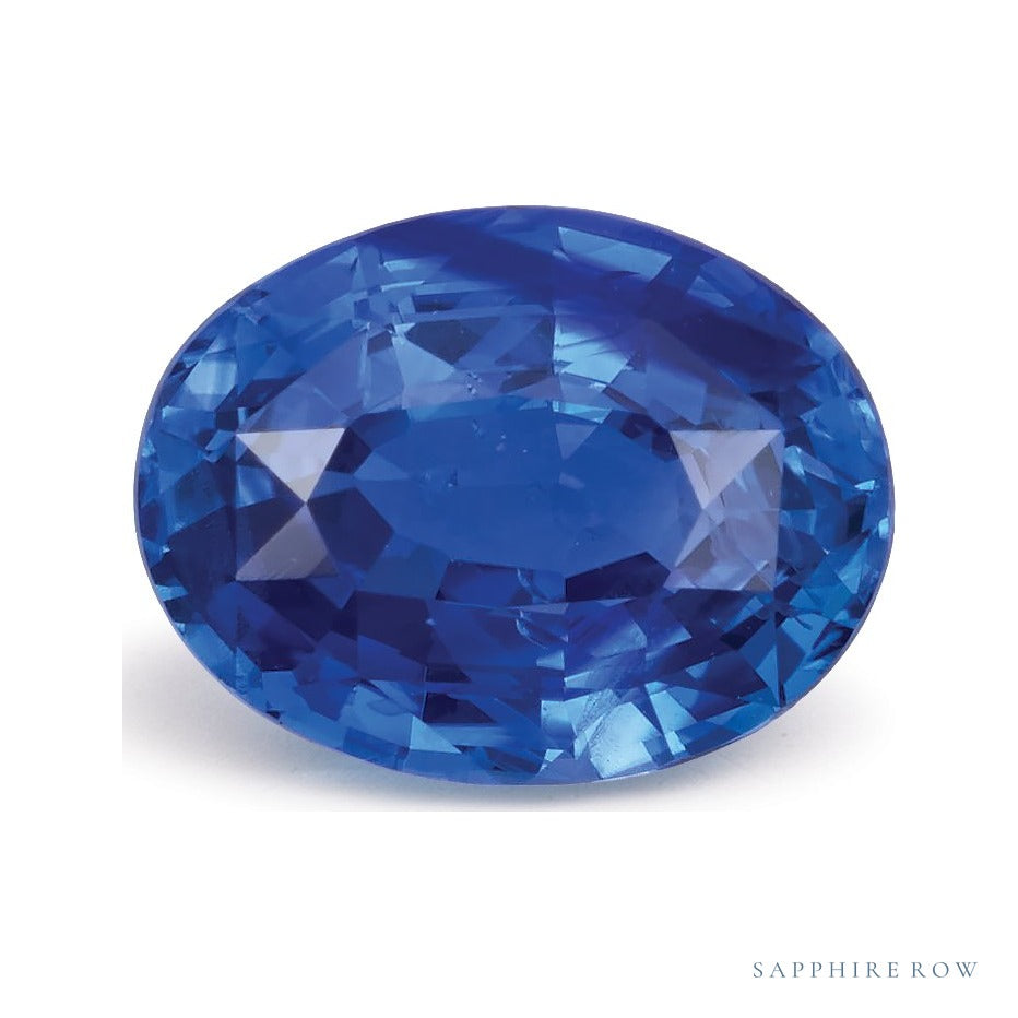 2.06 ct natural blue sapphire from Sri Lanka, oval cut | Sapphire Row · cut6