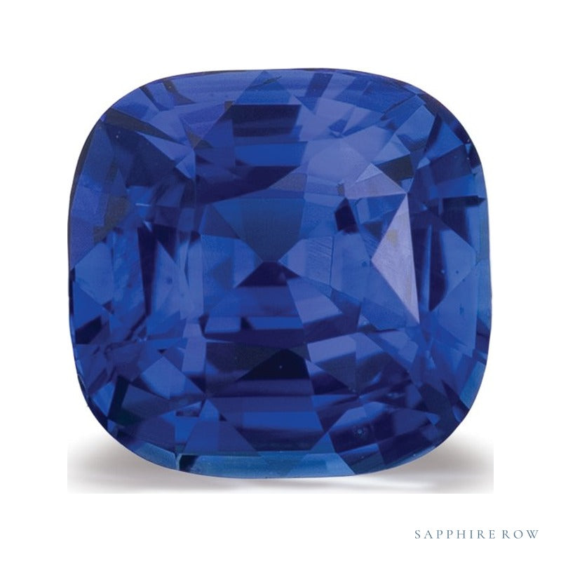2.02 ct natural blue sapphire from Sri Lanka, cushion cut | Sapphire Row · cut7