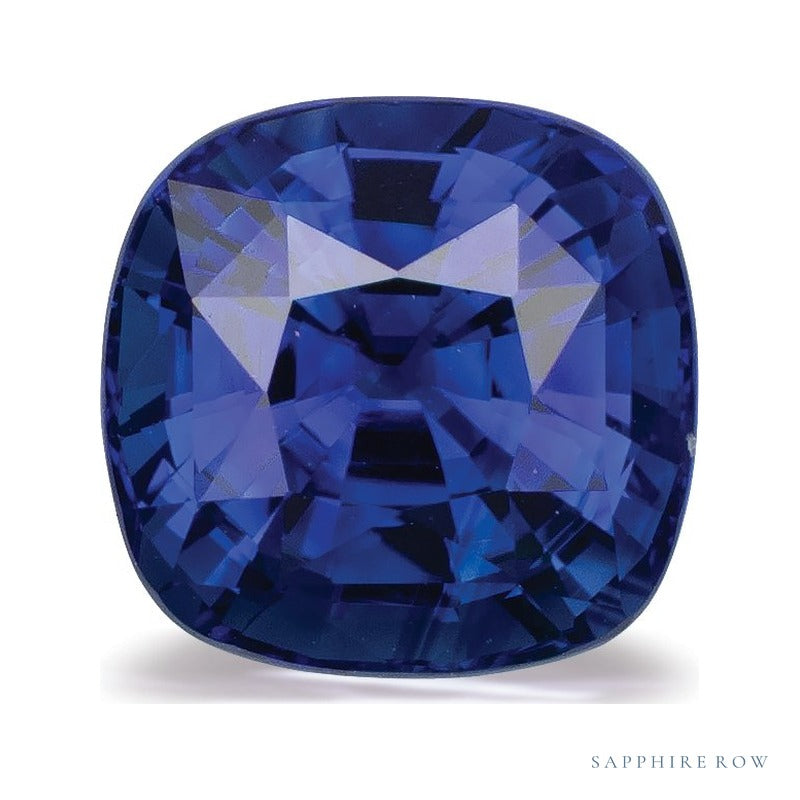 2.02 ct natural blue sapphire from Sri Lanka, cushion cut | Sapphire Row · cut7
