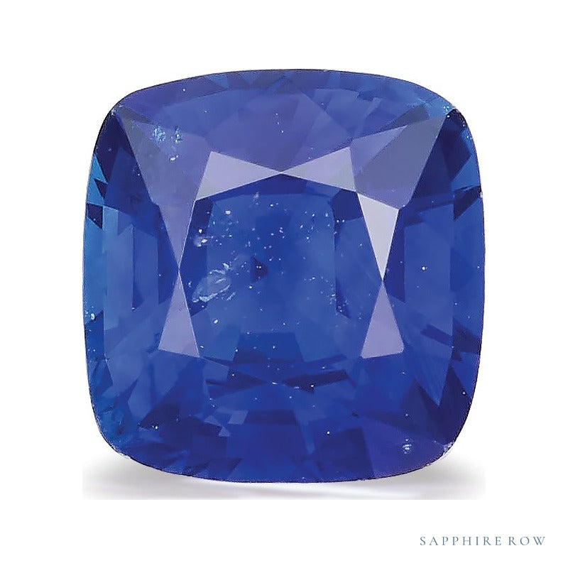 2.01 ct natural blue sapphire from Sri Lanka, cushion cut | Sapphire Row · cut7