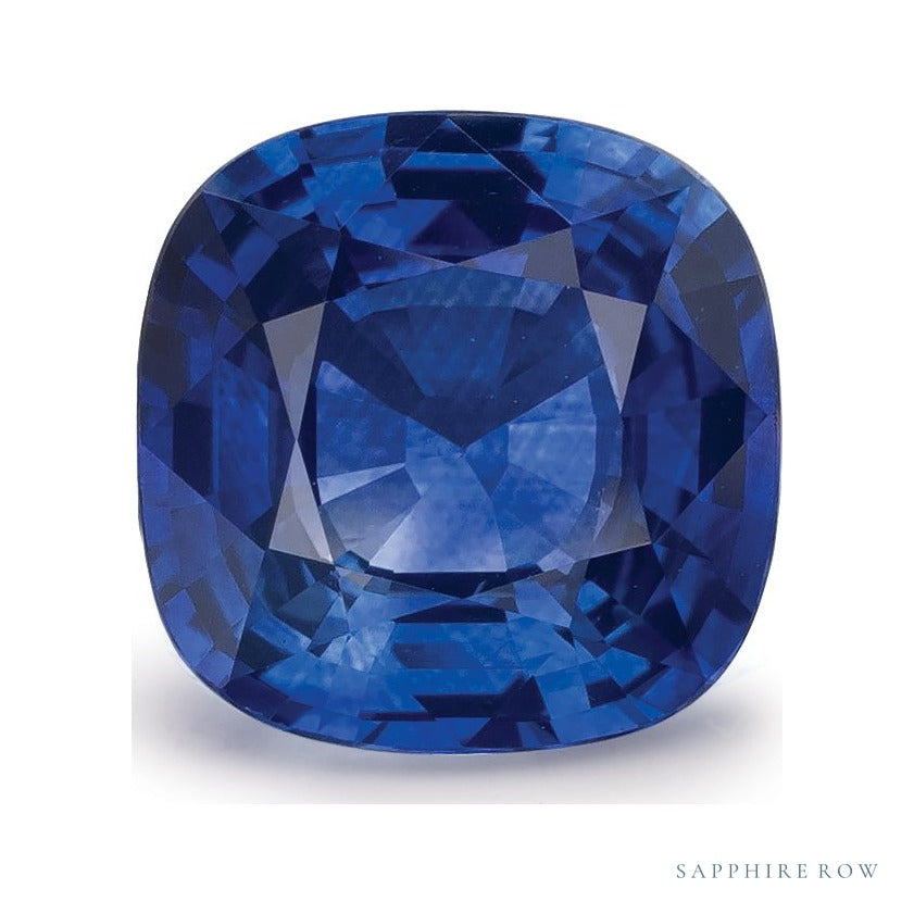 2.01 ct natural blue sapphire from Sri Lanka, cushion cut | Sapphire Row · cut7
