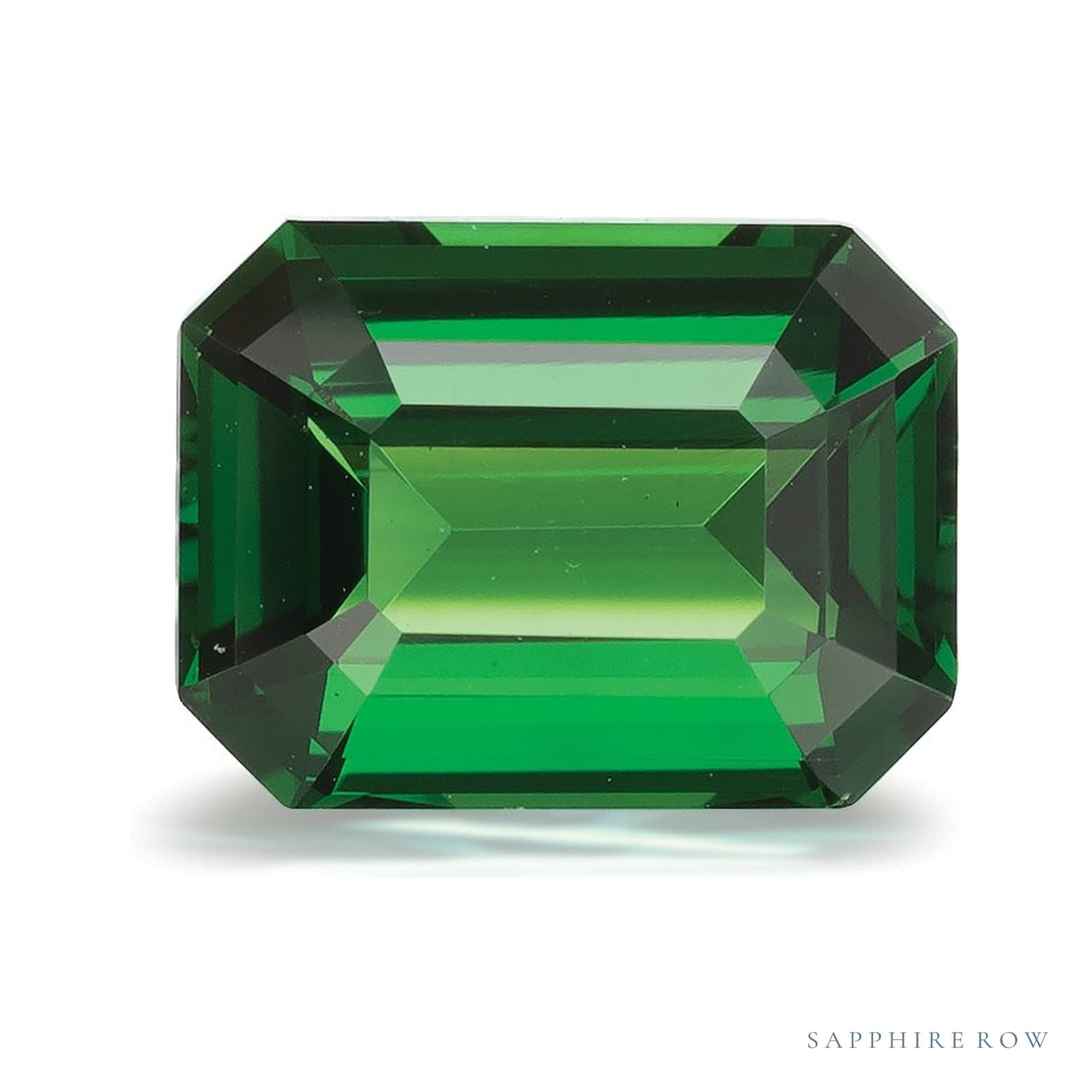 2.00 ct Emerald Natural Tsavorite Garnet — Sapphire Row · cut4