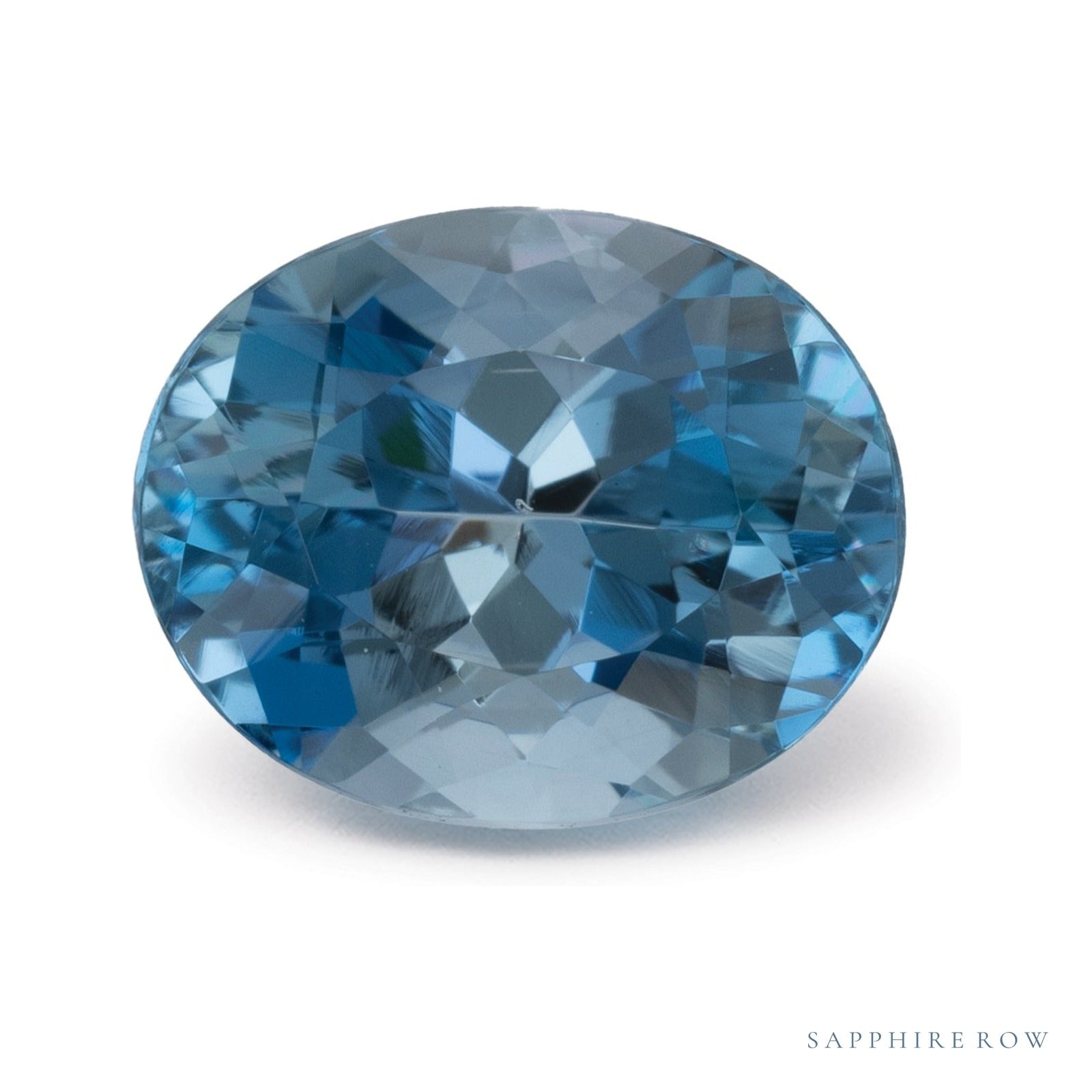 1.94 ct Oval Natural Aquamarine — Sapphire Row · cut4