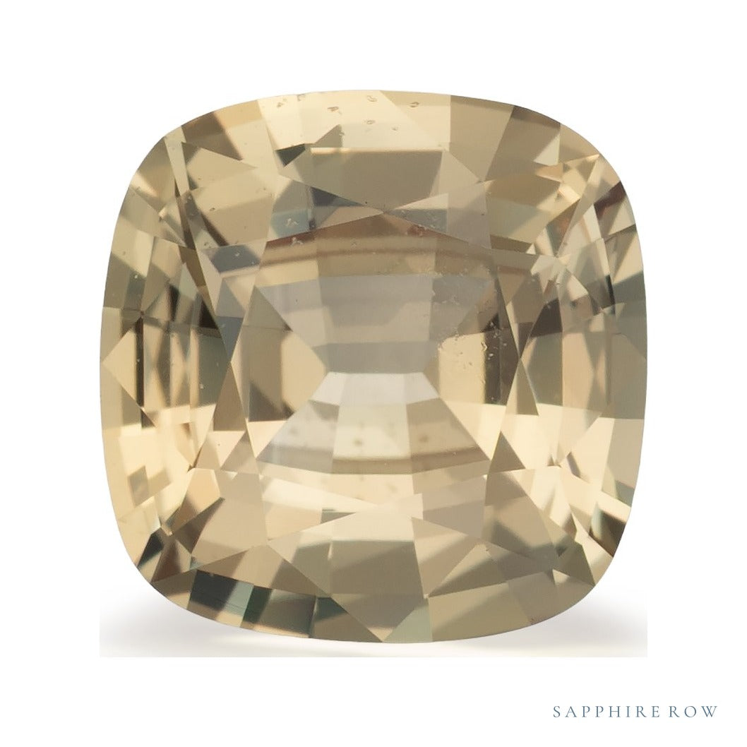 1.86 ct natural yellow sapphire from Madagascar, cushion cut | Sapphire Row · cut7