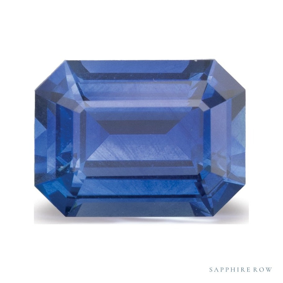 1.88 ct natural blue sapphire from Sri Lanka, emerald cut | Sapphire Row · cut7
