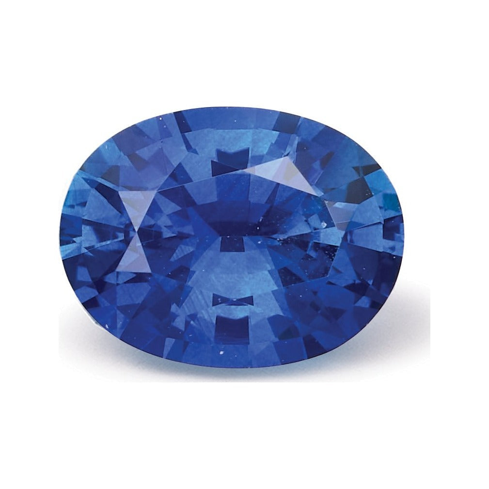 1.85 ct natural blue sapphire from Sri Lanka, oval cut | Sapphire Row · cut7
