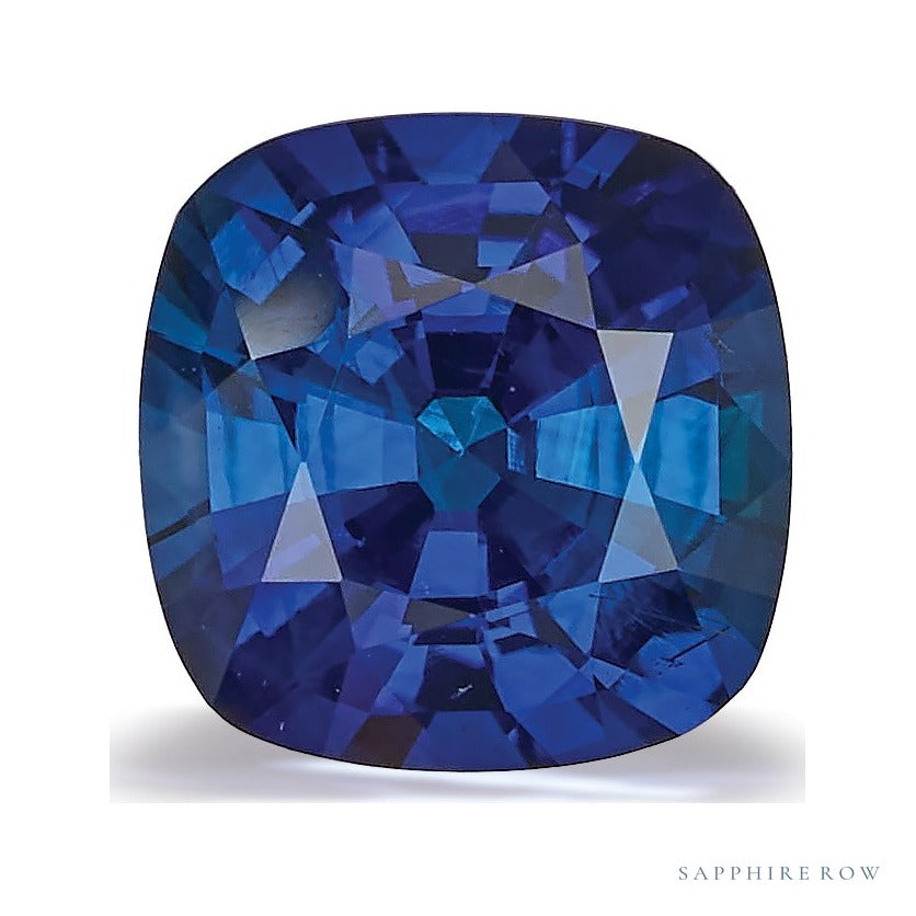 1.83 ct natural blue sapphire from Thailand, cushion cut | Sapphire Row · cut7