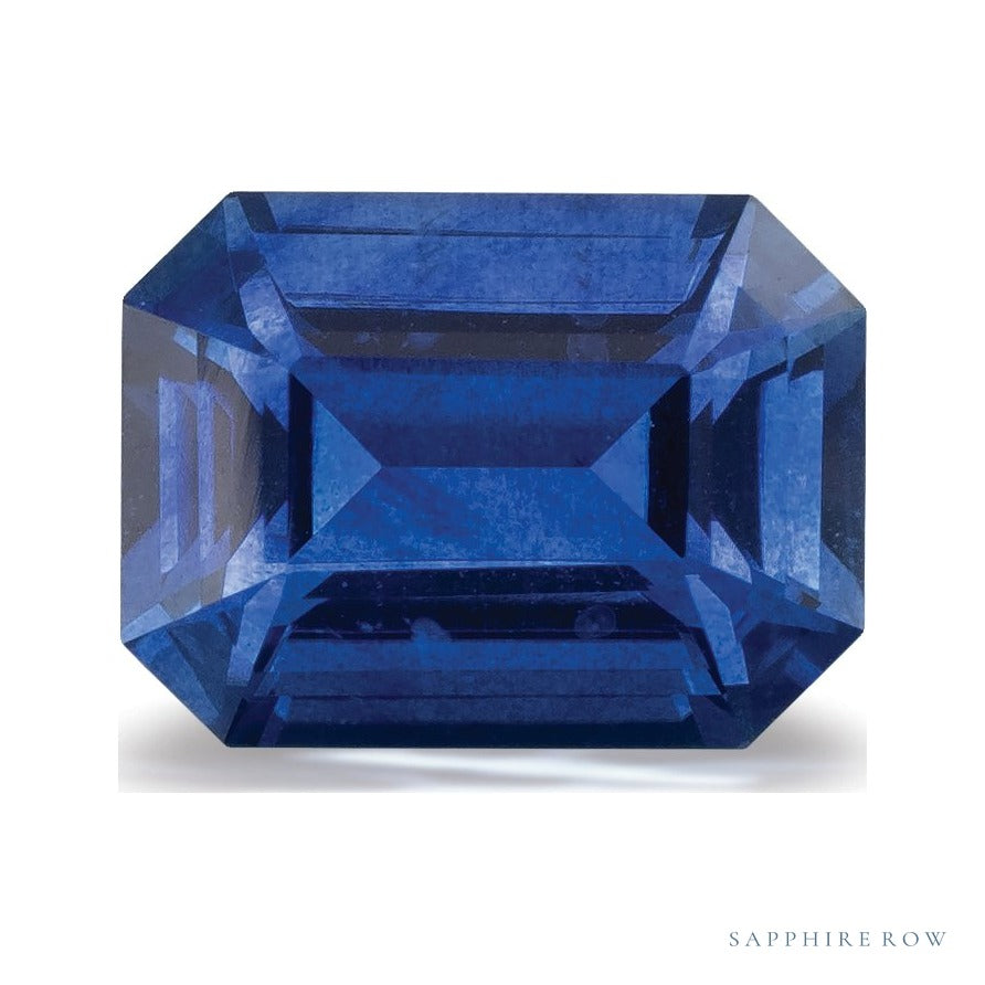 1.72 ct natural blue sapphire from Sri Lanka, emerald cut | Sapphire Row · cut6