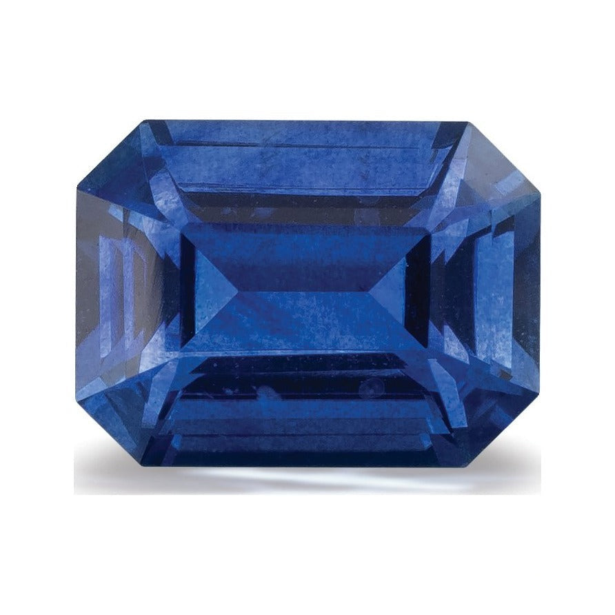 1.72 ct natural blue sapphire from Sri Lanka, emerald cut | Sapphire Row · cut7