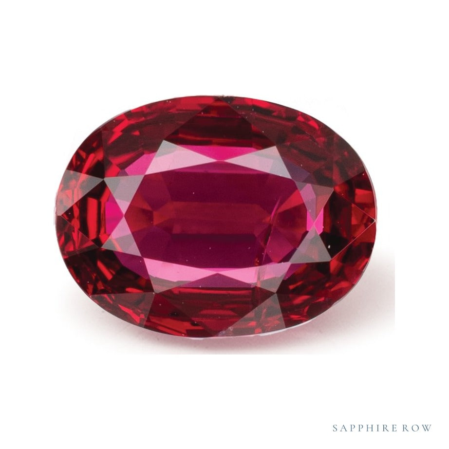 1.72 ct natural red ruby from Mozambique, oval cut | Sapphire Row · cut4 · cut5