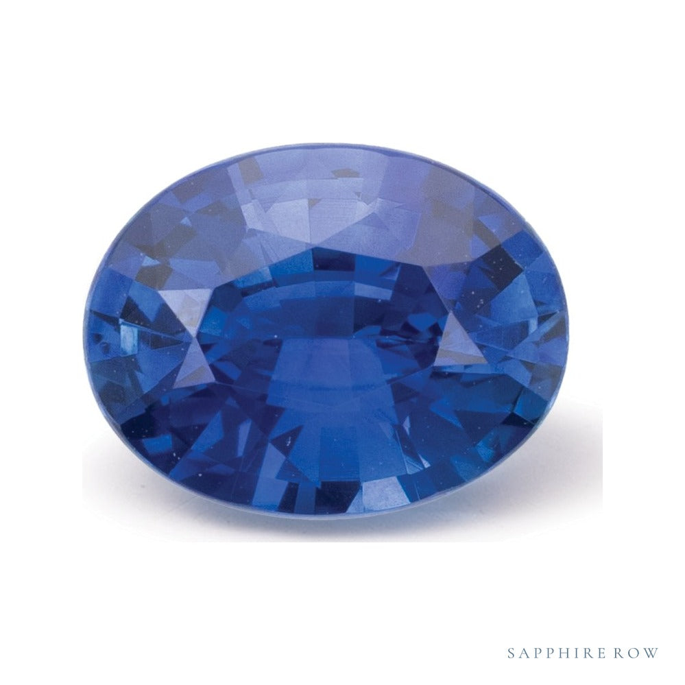 1.71 ct natural blue sapphire from Sri Lanka, oval cut | Sapphire Row · cut6