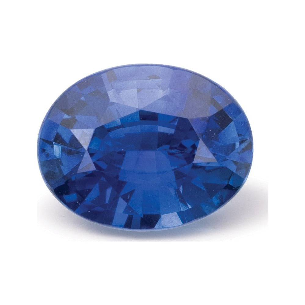 1.71 ct natural blue sapphire from Sri Lanka, oval cut | Sapphire Row · cut7