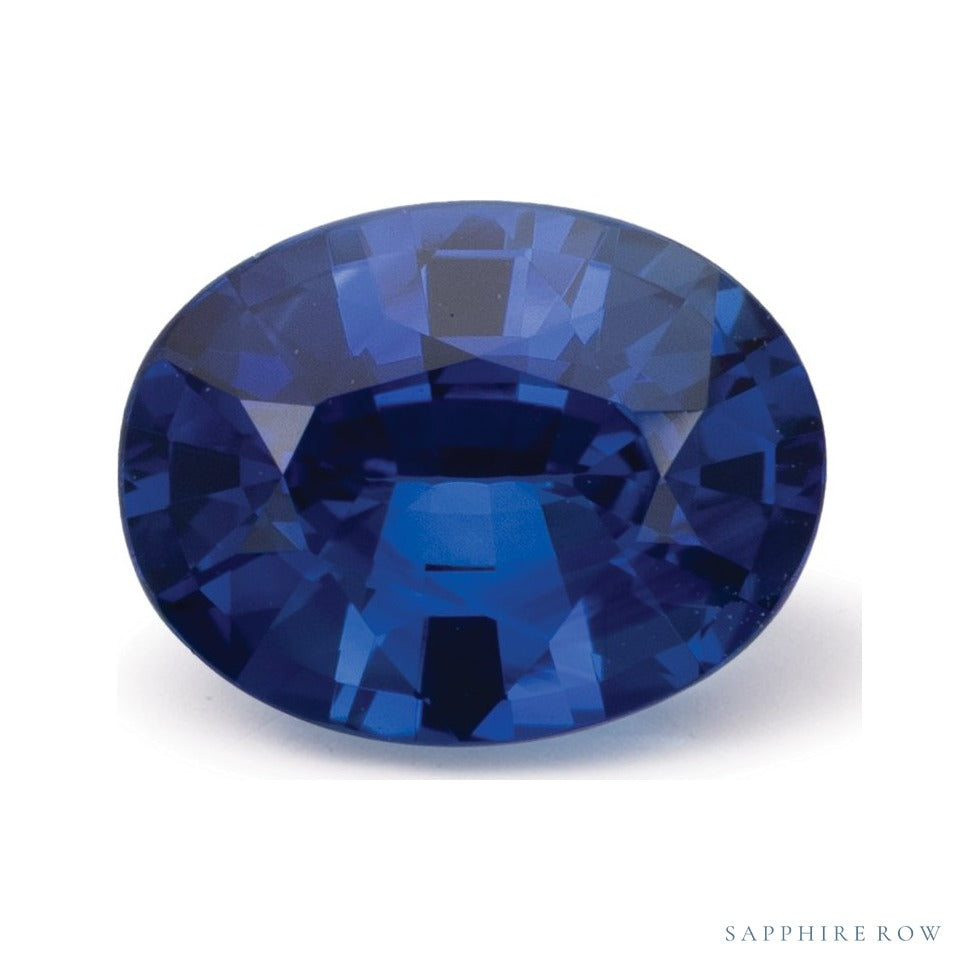 1.67 ct natural blue sapphire from Sri Lanka, oval cut | Sapphire Row · cut6