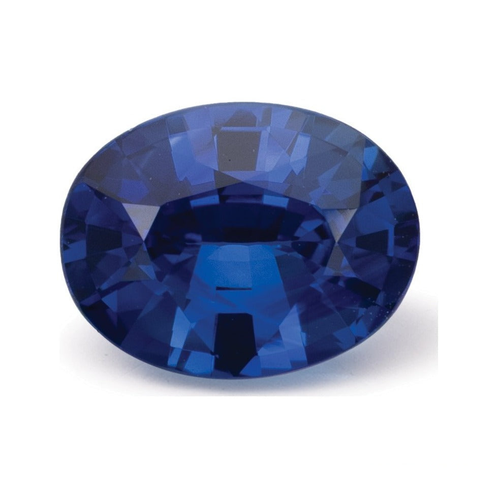1.67 ct natural blue sapphire from Sri Lanka, oval cut | Sapphire Row · cut7
