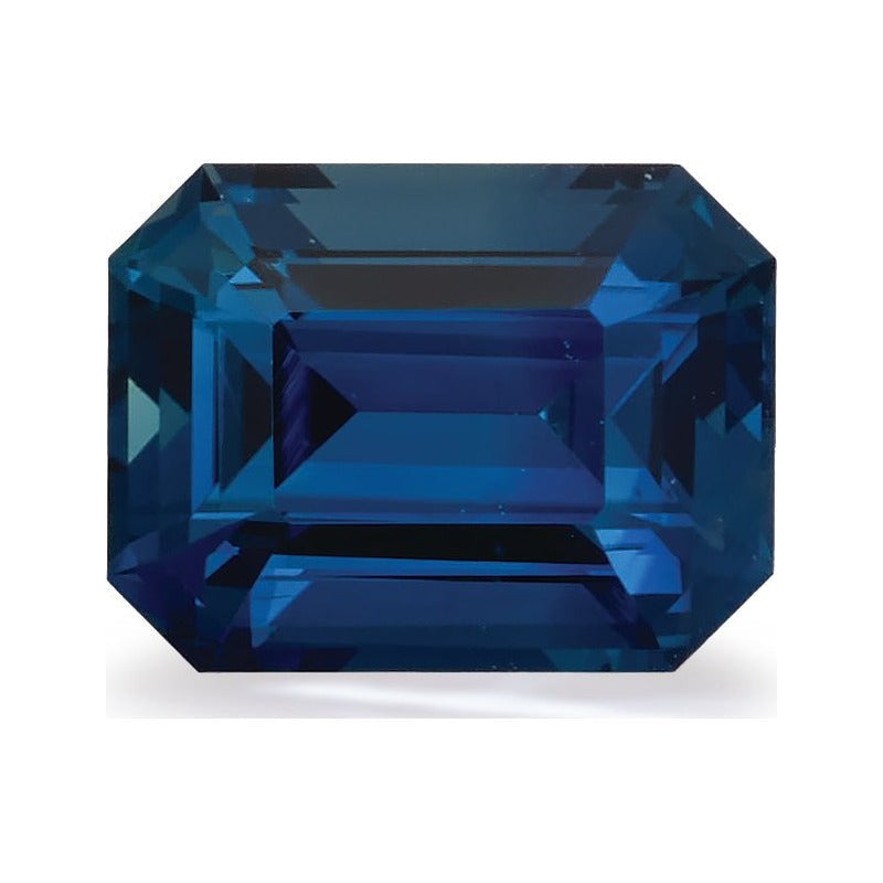 1.66 ct natural blue sapphire from Tanzania, emerald cut | Sapphire Row · cut7