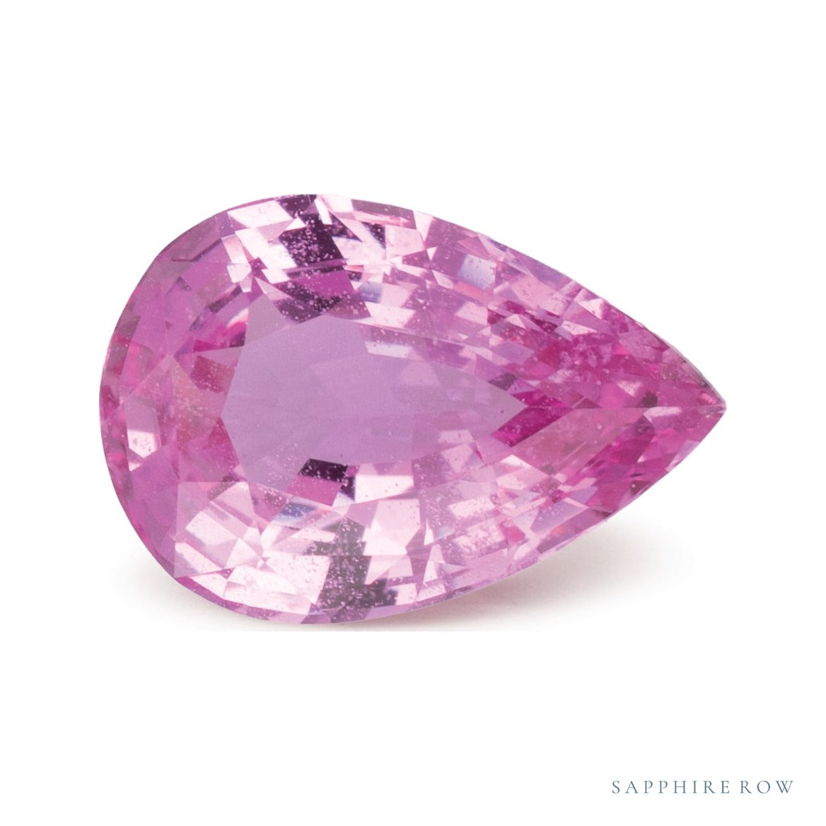1.62 ct natural pink sapphire from Sri Lanka, pear cut | Sapphire Row · cut7