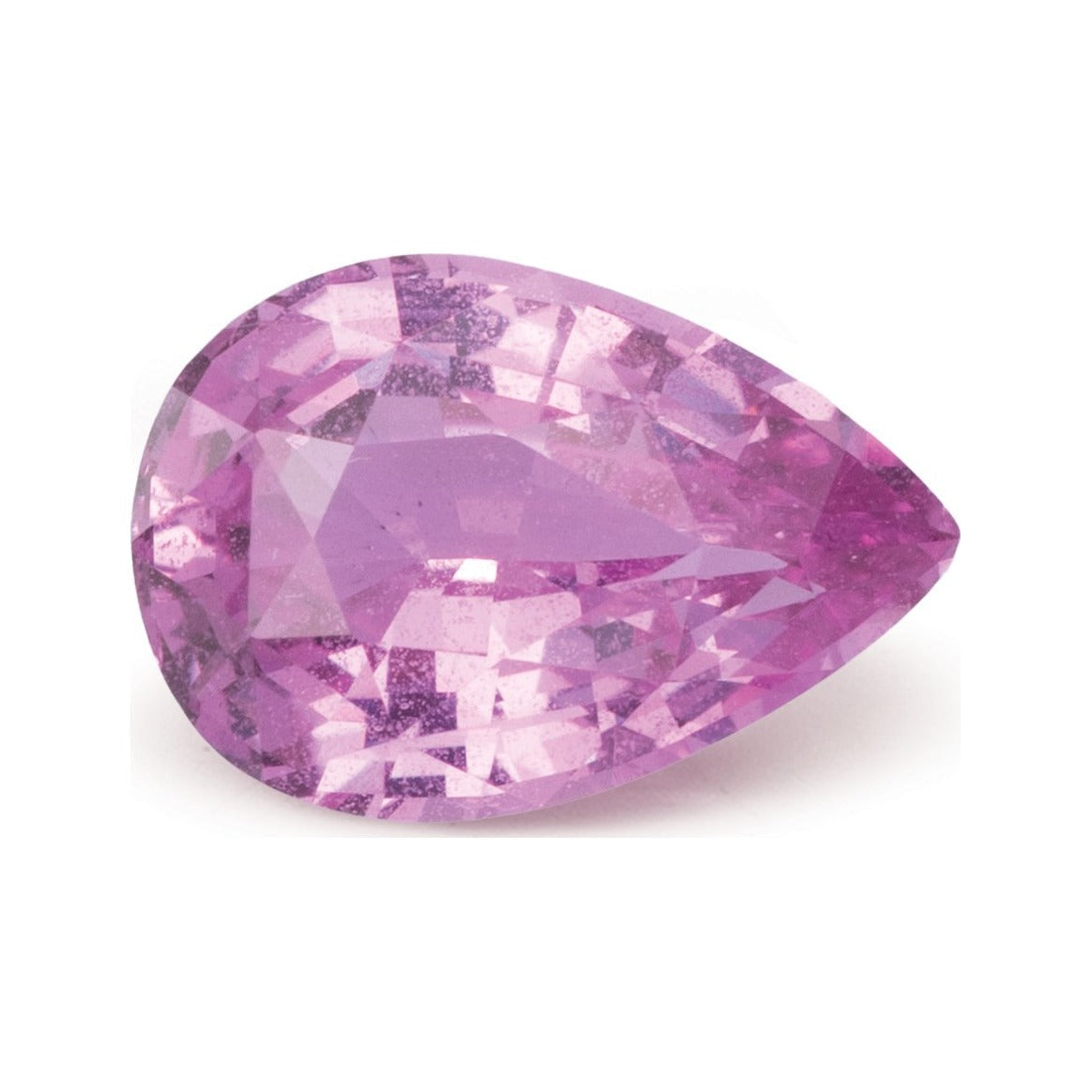 1.58 ct natural pink sapphire from Sri Lanka, pear cut | Sapphire Row · cut7