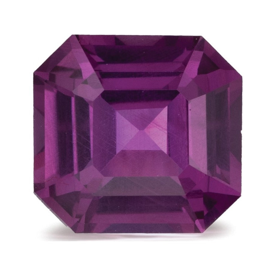 1.56 ct natural pink sapphire from Mozambique, asscher cut | Sapphire Row · cut7