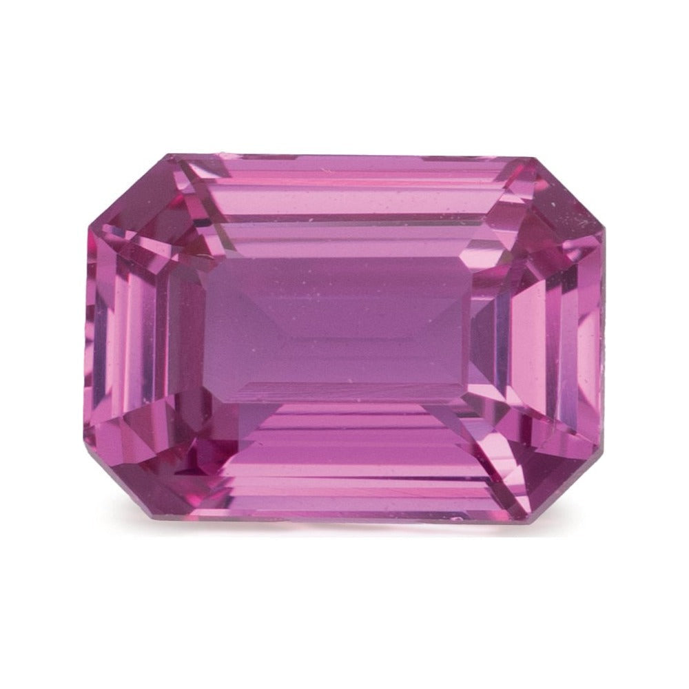 1.56 ct natural pink sapphire from Sri Lanka, emerald cut | Sapphire Row · cut7
