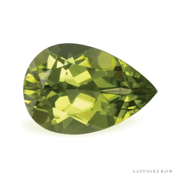1.55 ct Pear Natural Peridot — Sapphire Row · cut4