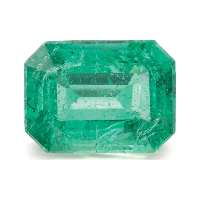 1.54 ct natural green emerald from Zambia, emerald cut | Sapphire Row · cut7
