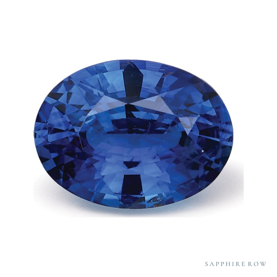 1.52 ct natural blue sapphire from Sri Lanka, oval cut | Sapphire Row · cut6