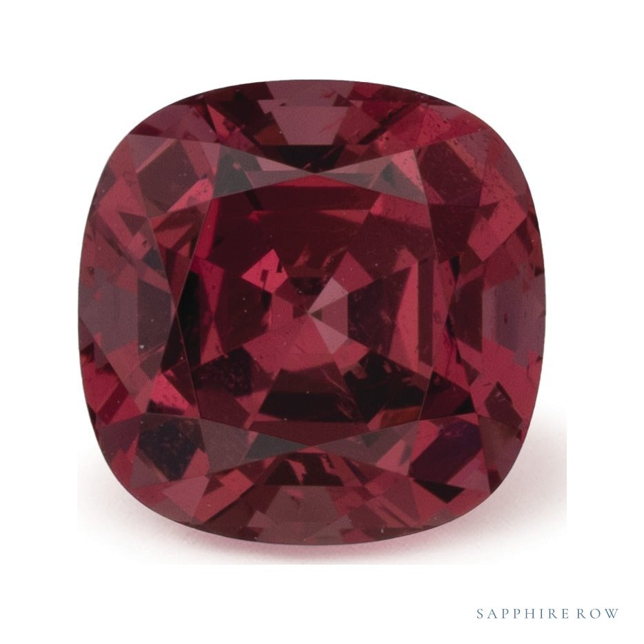 1.52 ct natural malaya garnet from Tanzania, cushion cut | Sapphire Row · cut7