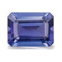 1.48 ct natural blue tanzanite from Brazil, emerald cut | Sapphire Row · cut7
