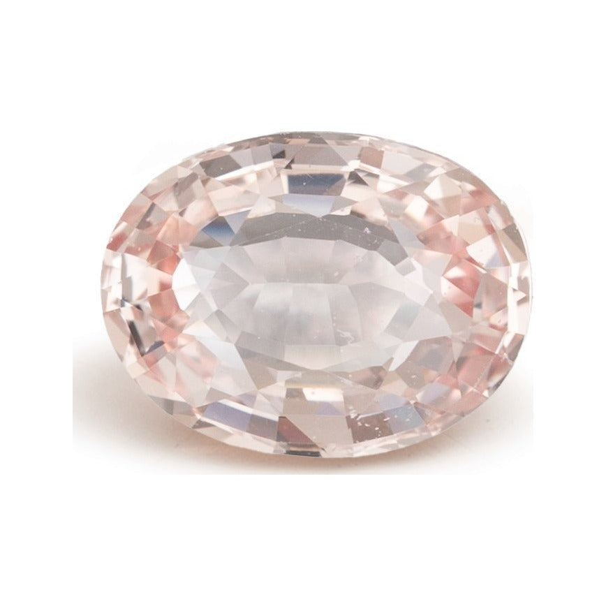 1.43 ct natural padparadscha sapphire from Sri Lanka, oval cut | Sapphire Row · cut7