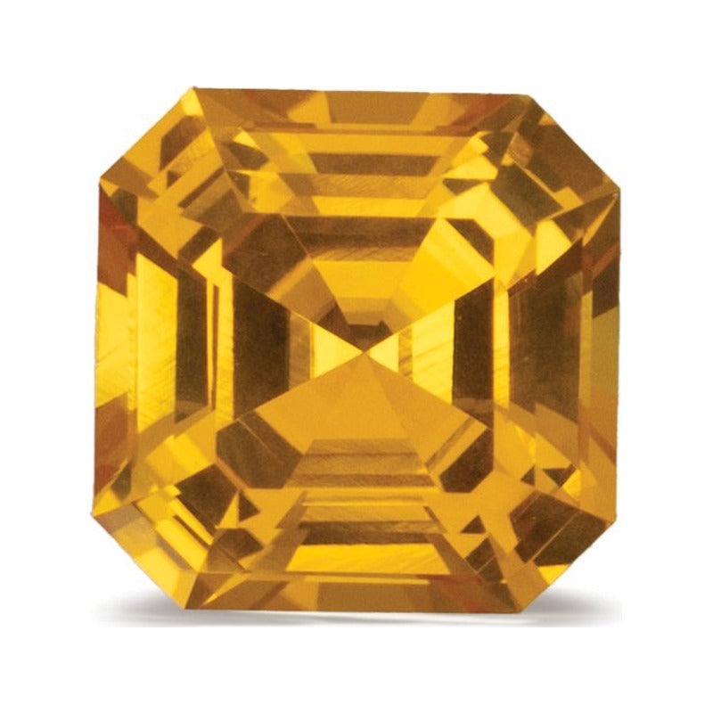 1.42 ct natural yellow sapphire from Sri Lanka, asscher cut | Sapphire Row · cut7