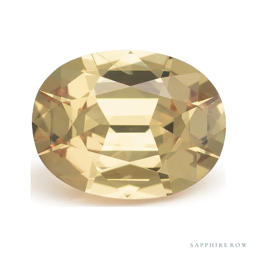 1.35 ct natural orange sapphire from Madagascar, oval cut | Sapphire Row · cut6