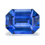 1.34 ct natural blue sapphire from Sri Lanka, emerald cut | Sapphire Row · cut7