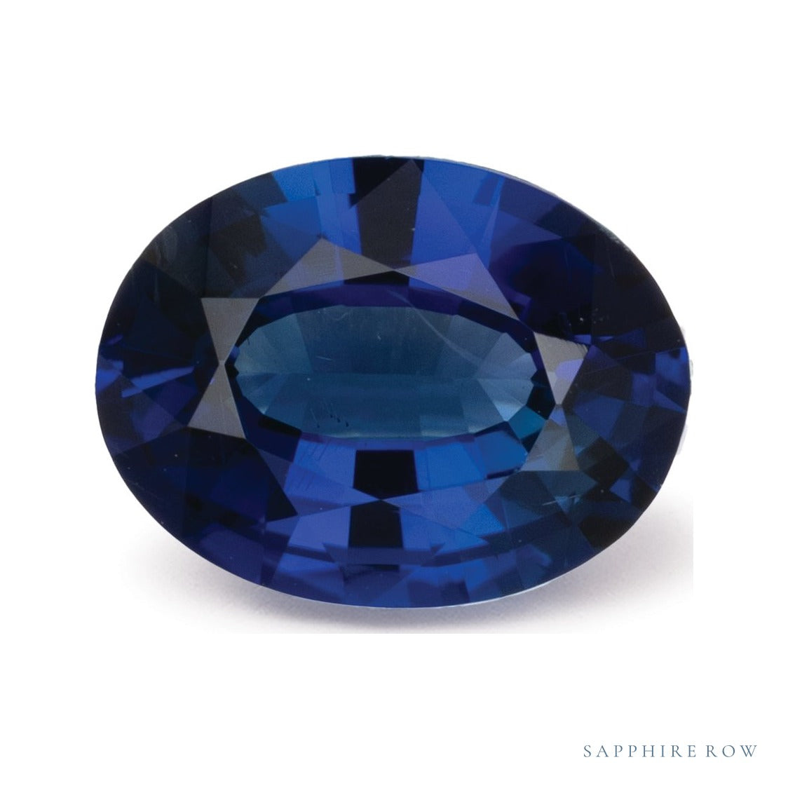 1.33 ct natural blue sapphire from Sri Lanka, oval cut | Sapphire Row · cut6