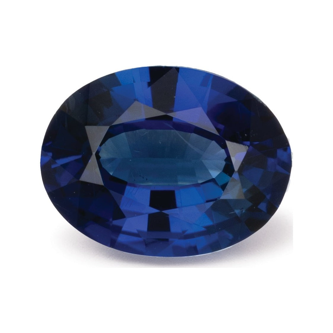 1.33 ct natural blue sapphire from Sri Lanka, oval cut | Sapphire Row · cut7