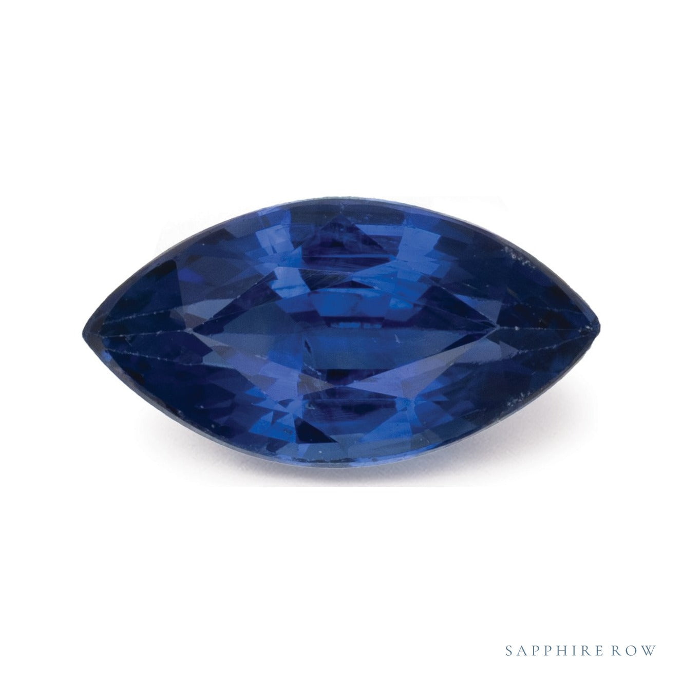 1.32 ct natural blue sapphire from Sri Lanka, marquise cut | Sapphire Row · cut7
