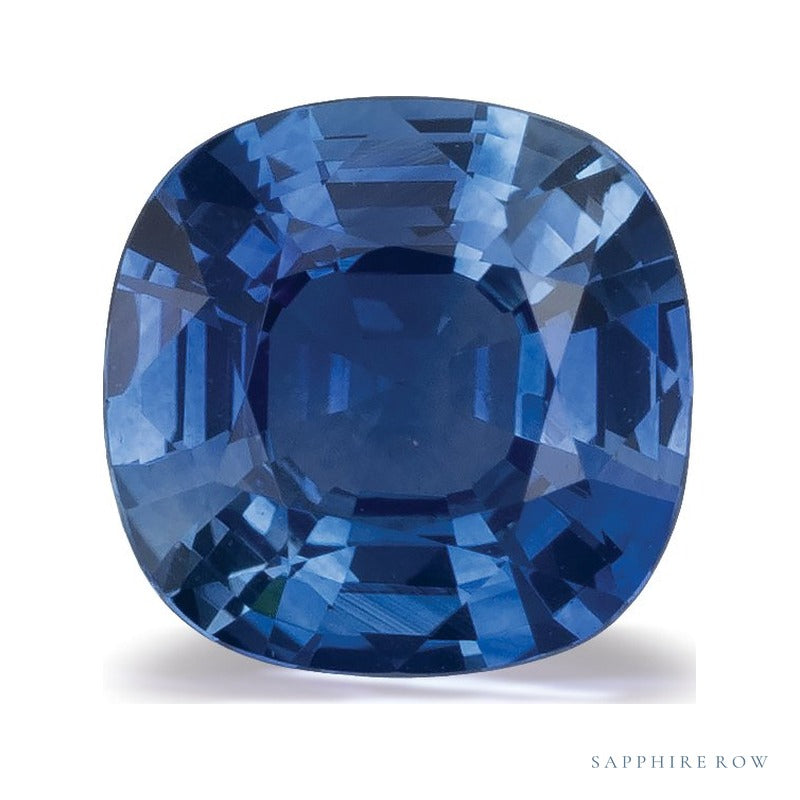 1.31 ct natural blue sapphire from Sri Lanka, cushion cut | Sapphire Row · cut7