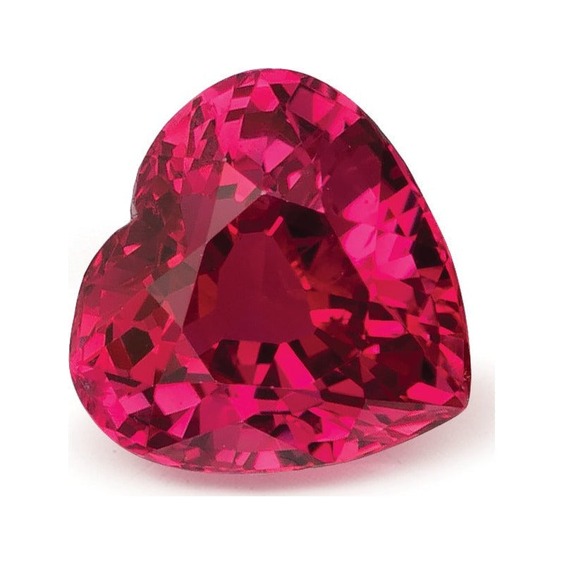 1.27 ct natural red ruby from Mozambique, heart cut | Sapphire Row · cut7