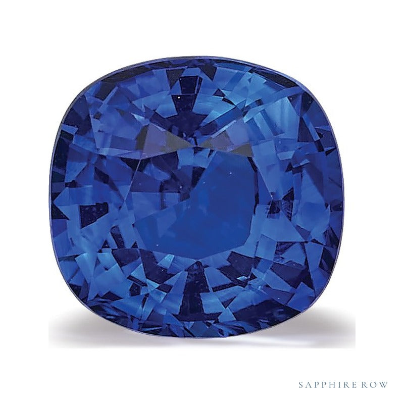 1.22 ct natural blue sapphire from Sri Lanka, cushion cut | Sapphire Row · cut7