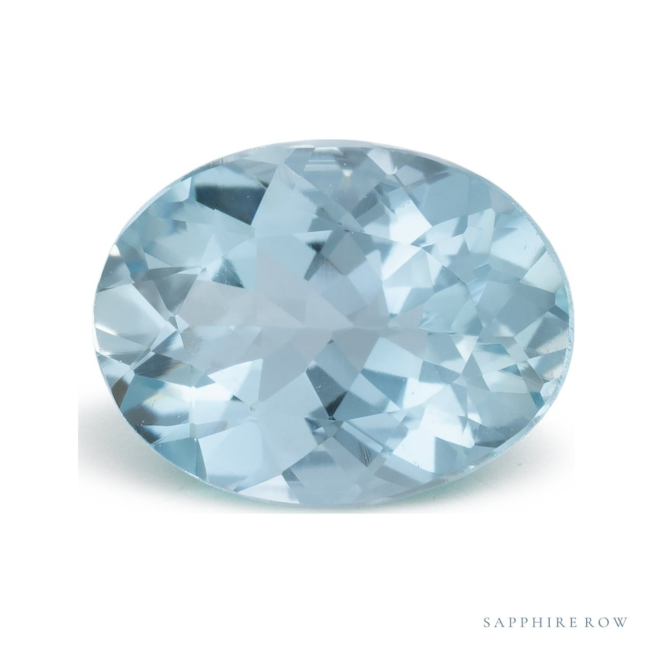 1.21 ct natural blue aquamarine from Brazil, oval cut | Sapphire Row · cut7