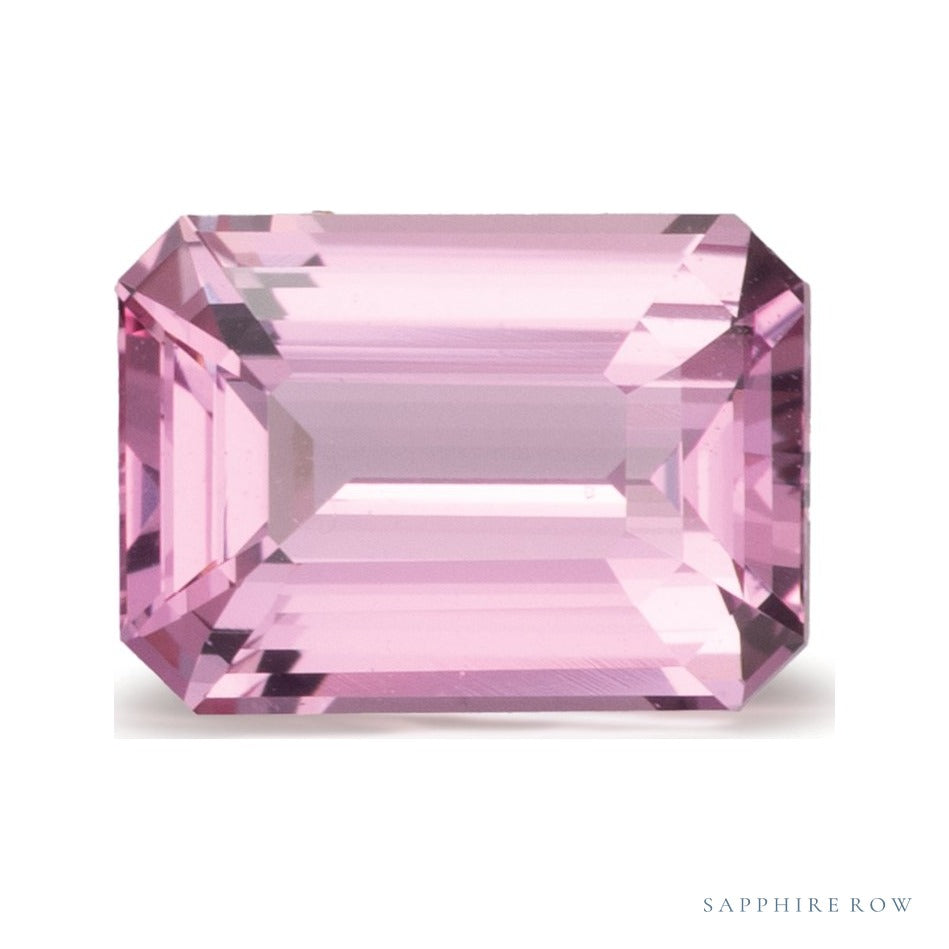 1.18 ct natural pink sapphire from Sri Lanka, emerald cut | Sapphire Row · cut6