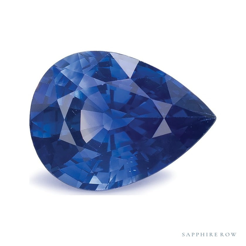 1.17 ct natural blue sapphire from Sri Lanka, pear cut | Sapphire Row · cut7