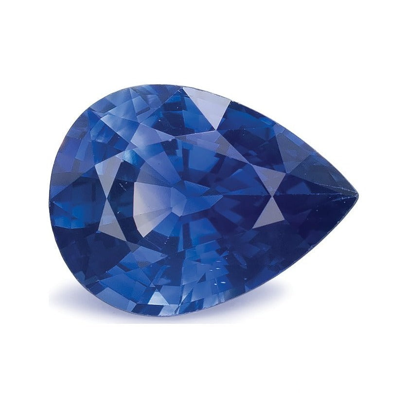 1.17 ct natural blue sapphire from Sri Lanka, pear cut | Sapphire Row · cut7