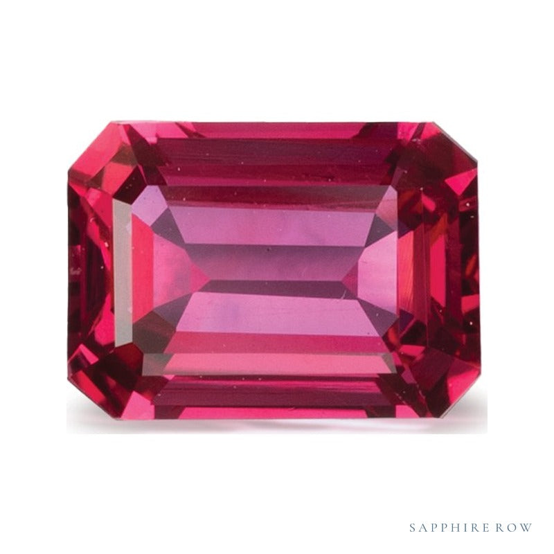 1.17 ct natural red ruby from Mozambique, emerald cut | Sapphire Row · cut4 · cut5