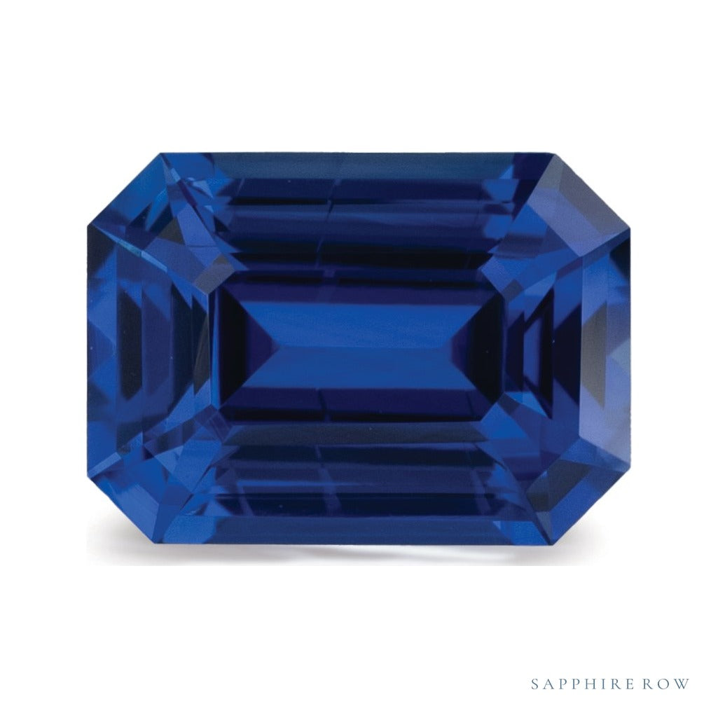 1.14 ct natural blue sapphire from Tanzania, emerald cut | Sapphire Row · cut6
