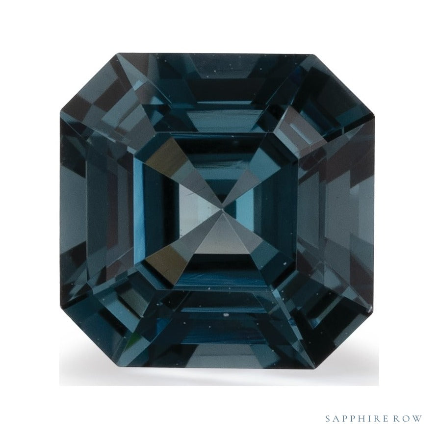 1.14 ct natural blue spinel from Tanzania, asscher cut | Sapphire Row · cut7