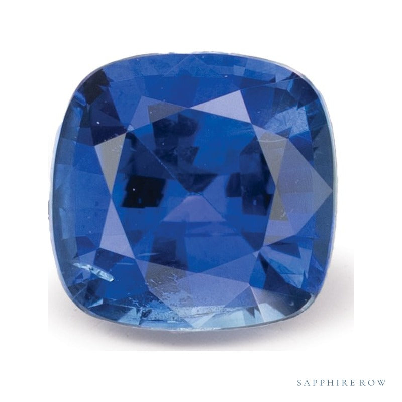 1.13 ct natural blue sapphire from Sri Lanka, cushion cut | Sapphire Row · cut7
