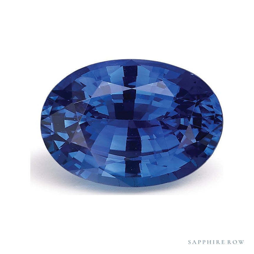 1.13 ct natural blue sapphire from Sri Lanka, oval cut | Sapphire Row · cut6