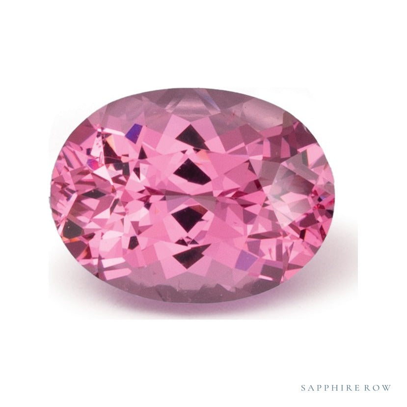 1.13 ct natural pink spinel from Tanzania, oval cut | Sapphire Row · cut7